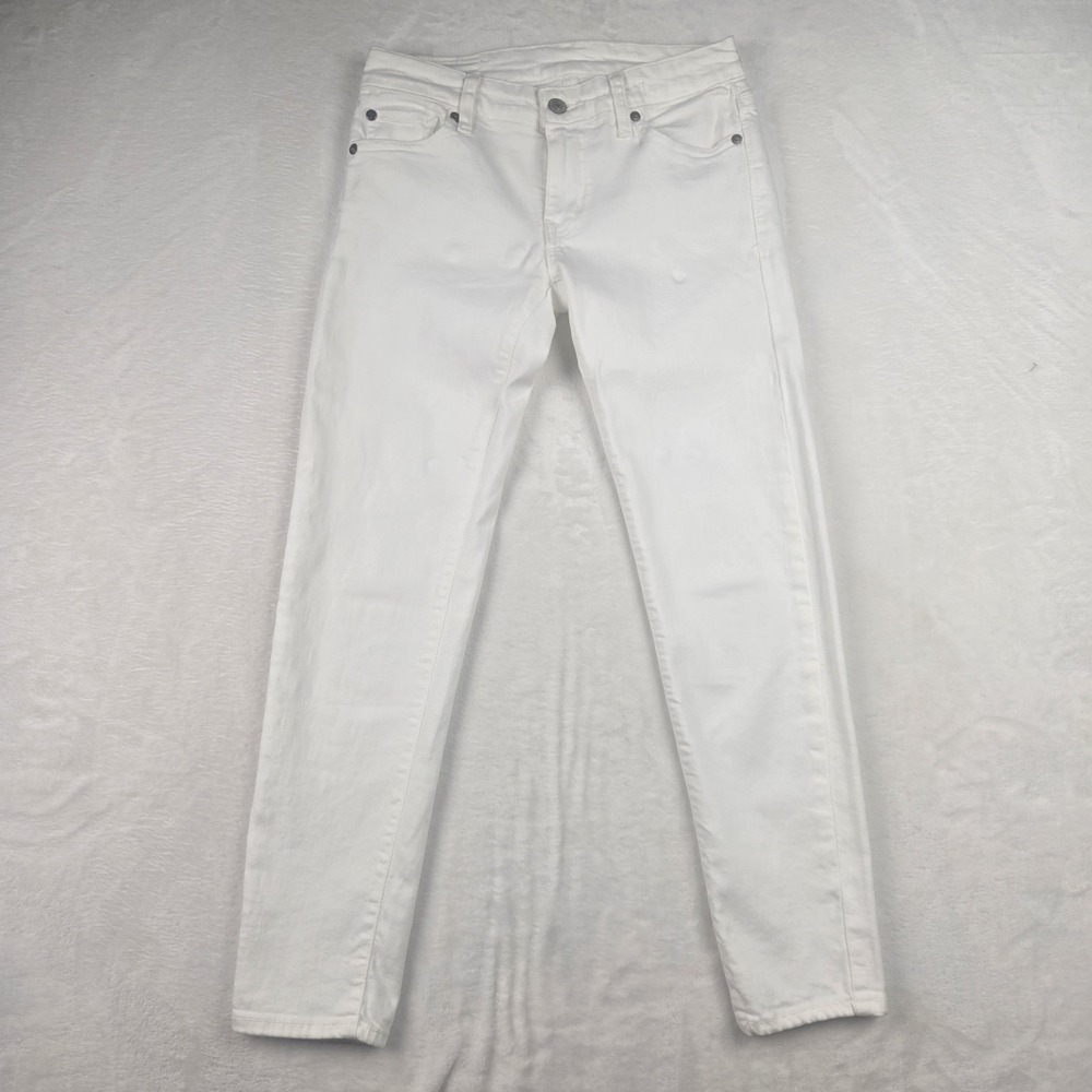 Polo by Ralph Lauren White Cropped Ankle Denim Jeans
